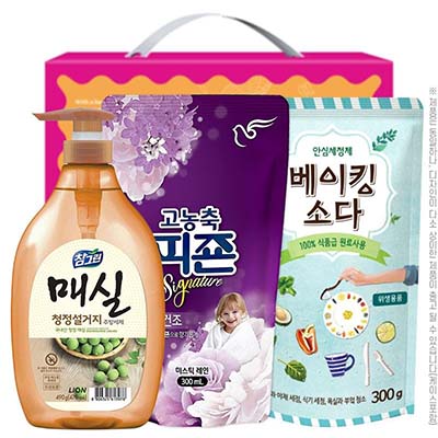 참그린 매실주방세제펌프 피죤 베이킹소다300리필 3종세트